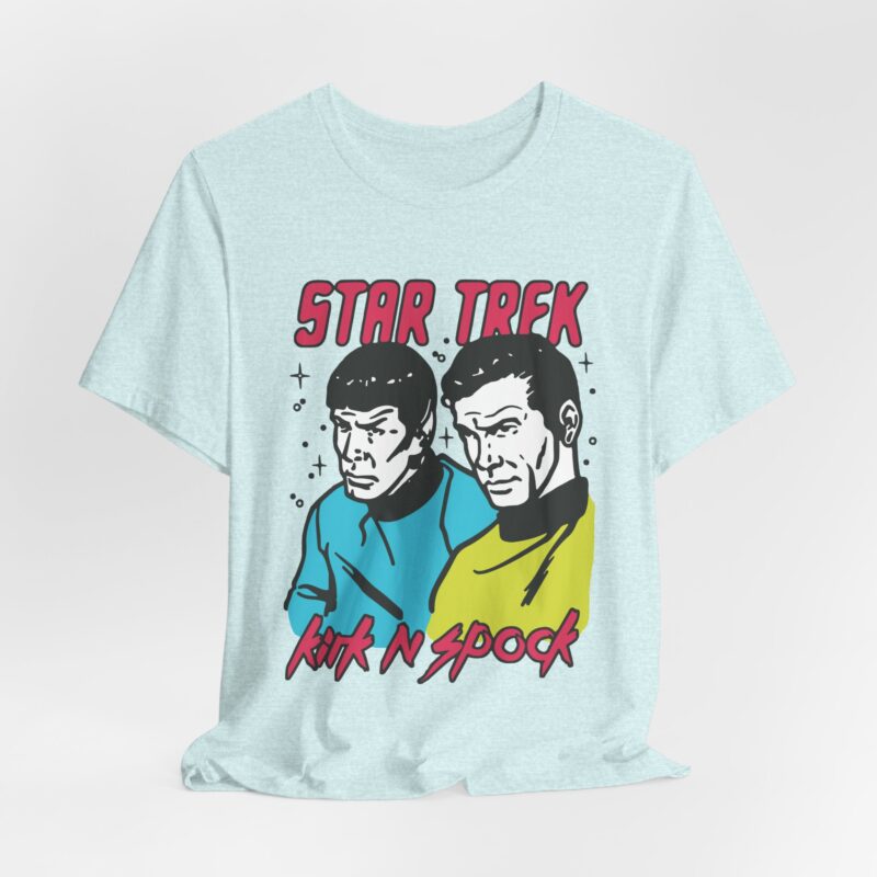 Kirk and Spock Star Trek Unisex Jersey Short Sleeve Tee. Star Trek Tee Gift Idea. - Image 16