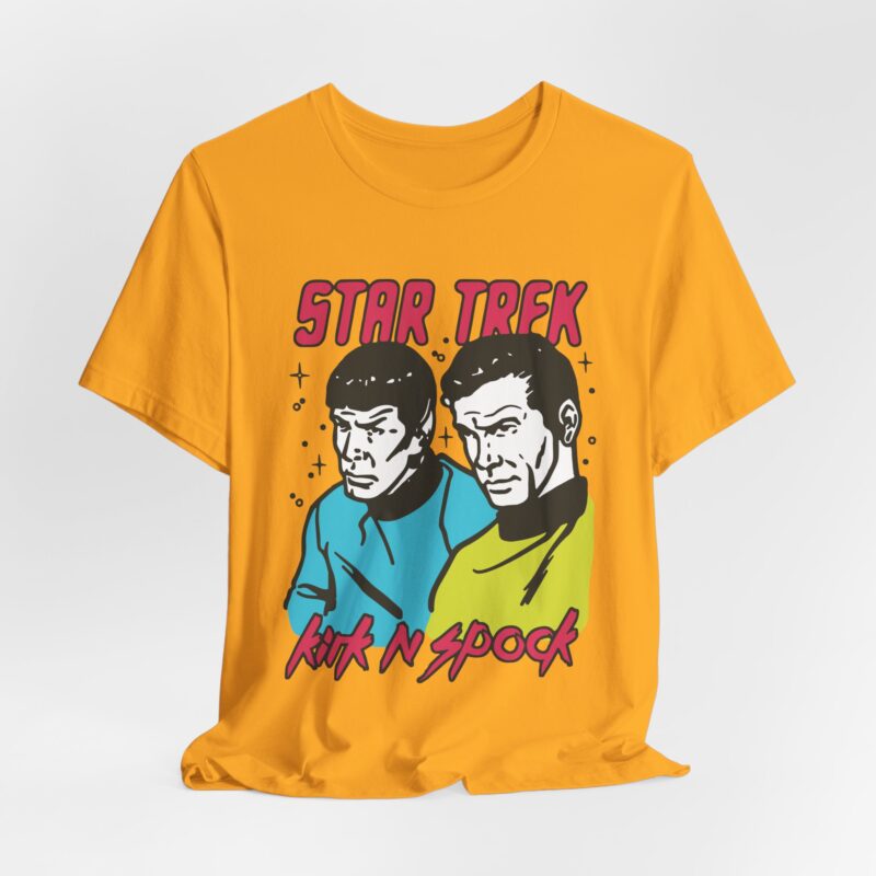 Kirk and Spock Star Trek Unisex Jersey Short Sleeve Tee. Star Trek Tee Gift Idea. - Image 10