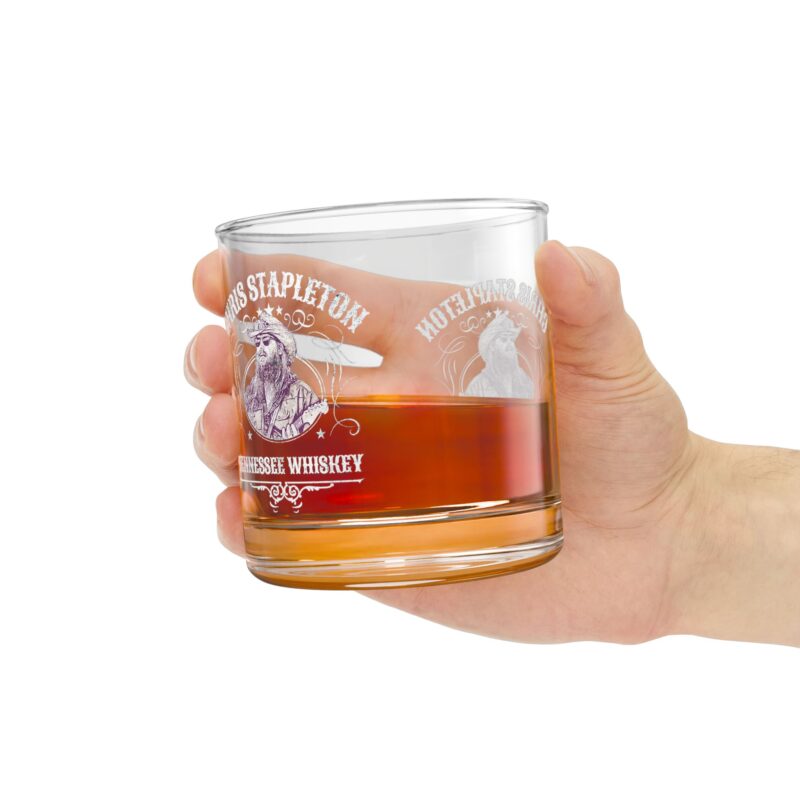 Chris Stapleton Tennessee Whiskey Rocks Glass, 10oz Country Music Fan Gift Idea - Chris Stapleton Whiskey Glassware, - Image 6