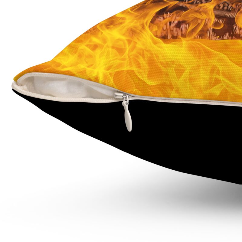 Soraya Montenegro Fire Pillow, Mexican Telenovela Home Decor, María la del Barrio Gift, Dark Humor Cushion, Spun Polyester Square - Image 6