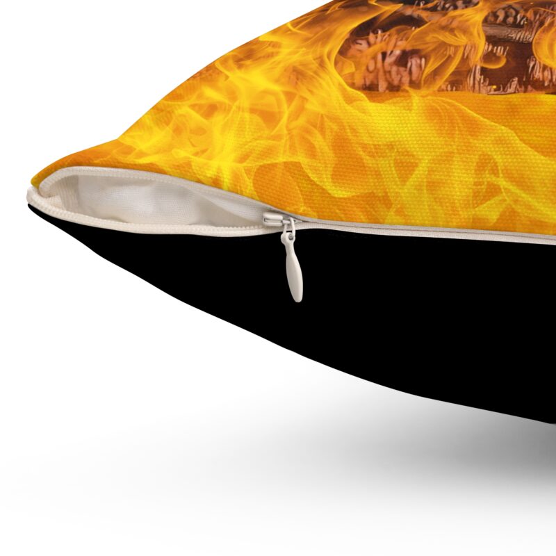 Soraya Montenegro Fire Pillow, Mexican Telenovela Home Decor, María la del Barrio Gift, Dark Humor Cushion, Spun Polyester Square - Image 3