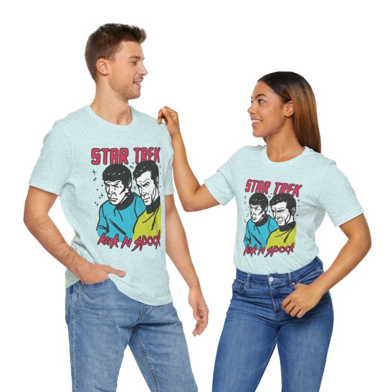 Kirk and Spock Star Trek Unisex Jersey Short Sleeve Tee. Star Trek Tee Gift Idea. - Image 18