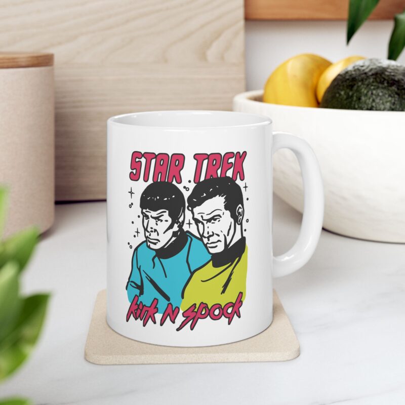Kirk and Spock Star Trek Ceramic Mug, (11oz, 15oz). Star Trek Gift Ideas. - Image 8