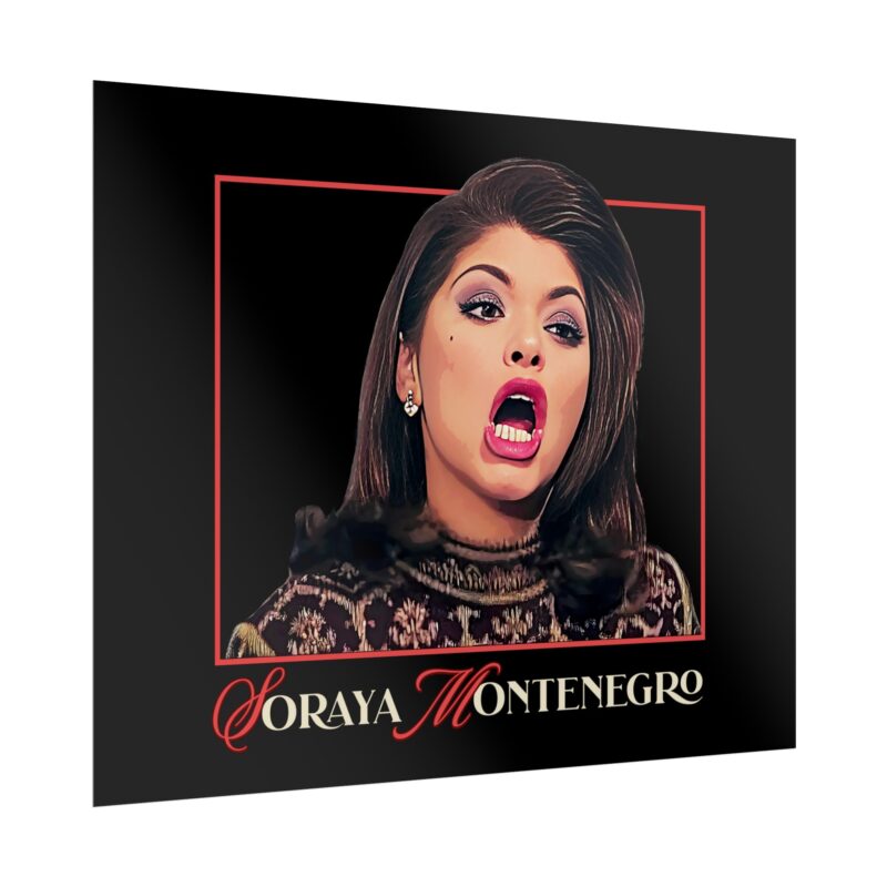 Rolled Poster - Soraya Montenegro Screaming Iconic Bold Art Print for Fans - Mexican Telenovela María la del Barrio - Image 3