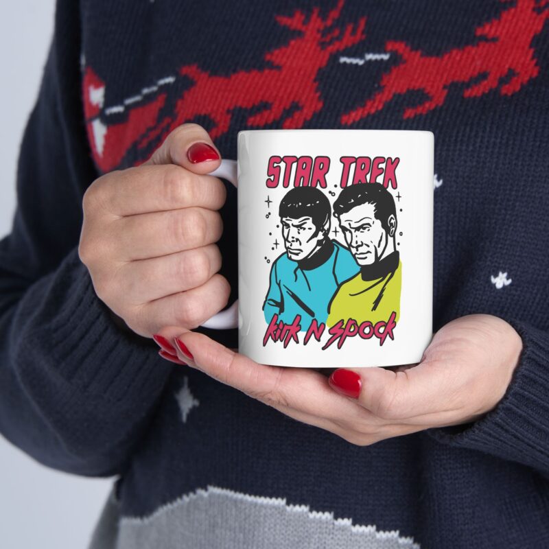 Kirk and Spock Star Trek Ceramic Mug, (11oz, 15oz). Star Trek Gift Ideas. - Image 5