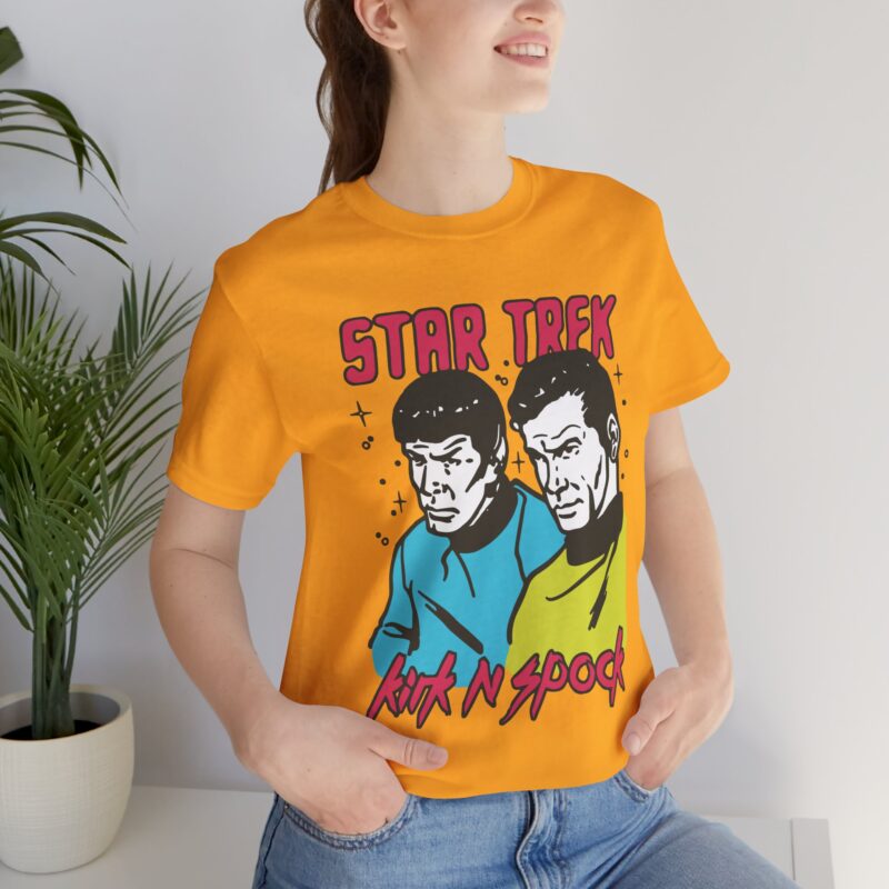 Kirk and Spock Star Trek Unisex Jersey Short Sleeve Tee. Star Trek Tee Gift Idea. - Image 11