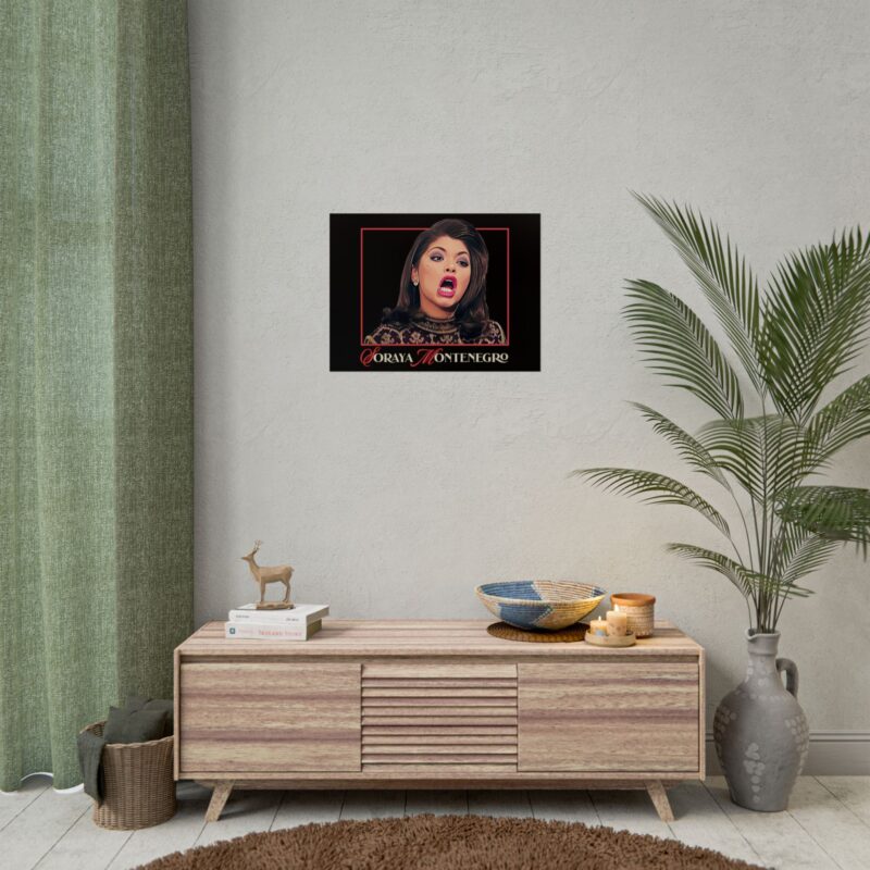 Rolled Poster - Soraya Montenegro Screaming Iconic Bold Art Print for Fans - Mexican Telenovela María la del Barrio - Image 2