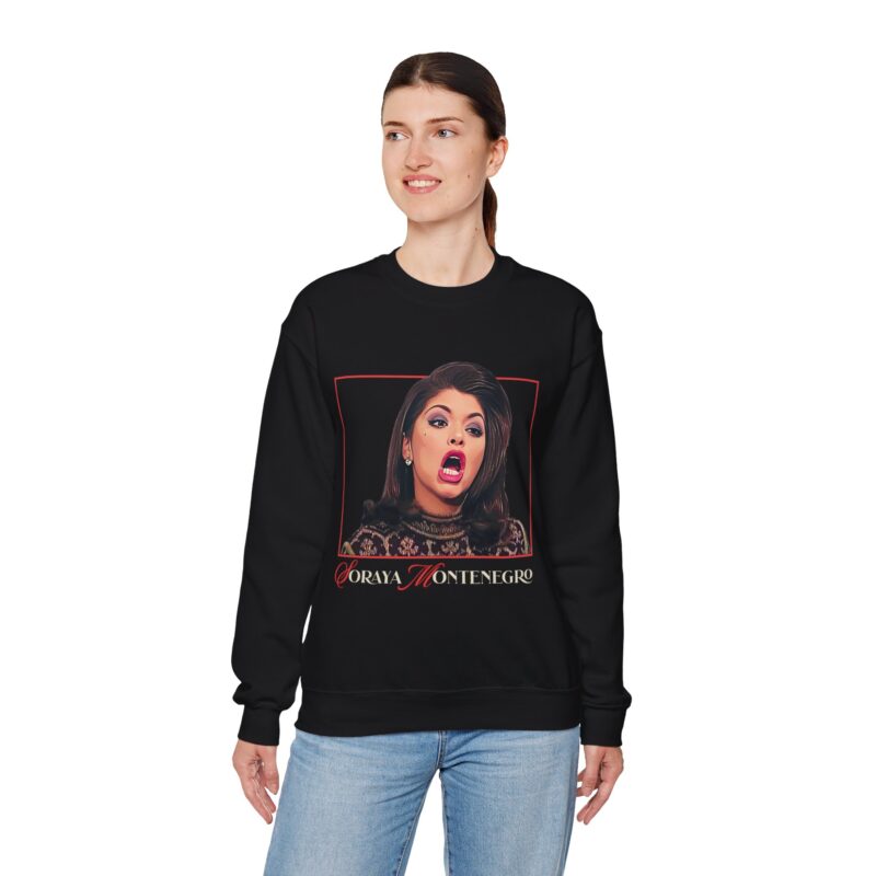 Soraya Montenegro screaming Unisex Sweatshirt - Mexican melodramas sweater, Funny Sweater, Pop Culture Sweatshirt - Image 5