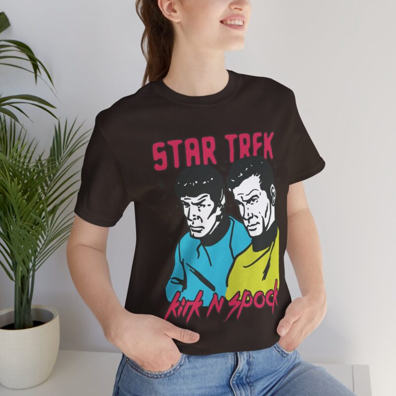Kirk and Spock Star Trek Unisex Jersey Short Sleeve Tee. Star Trek Tee Gift Idea. - Image 5