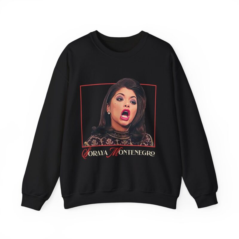 Soraya Montenegro screaming Unisex Sweatshirt - Mexican melodramas sweater, Funny Sweater, Pop Culture Sweatshirt