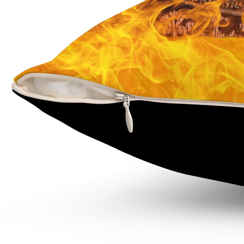 Soraya Montenegro Fire Pillow, Mexican Telenovela Home Decor, María la del Barrio Gift, Dark Humor Cushion, Spun Polyester Square - Image 9