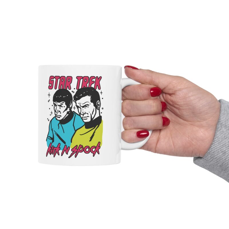 Kirk and Spock Star Trek Ceramic Mug, (11oz, 15oz). Star Trek Gift Ideas. - Image 10