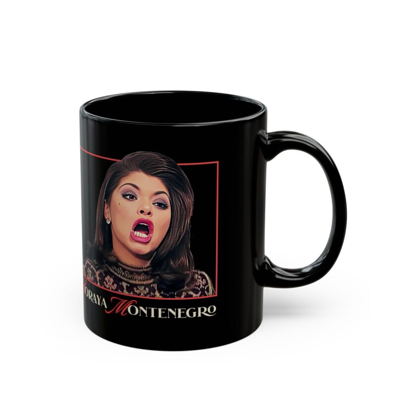 Black Mug - Soraya Montenegro Screaming Coffee Tea Cup, Telenovela Fan Gift, Unique Drama Lover's Accessory, 11oz 15oz Gift - Image 3