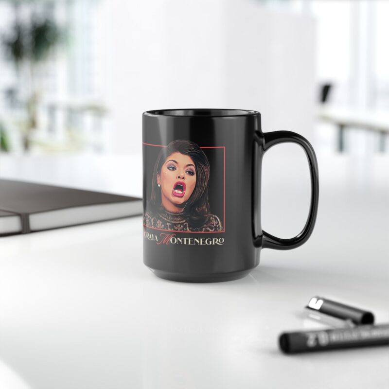 Black Mug - Soraya Montenegro Screaming Coffee Tea Cup, Telenovela Fan Gift, Unique Drama Lover's Accessory, 11oz 15oz Gift - Image 8