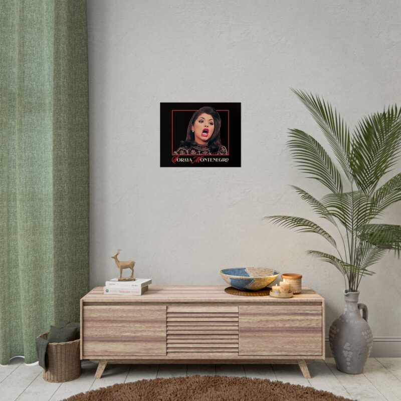 Rolled Poster - Soraya Montenegro Screaming Iconic Bold Art Print for Fans - Mexican Telenovela María la del Barrio - Image 4