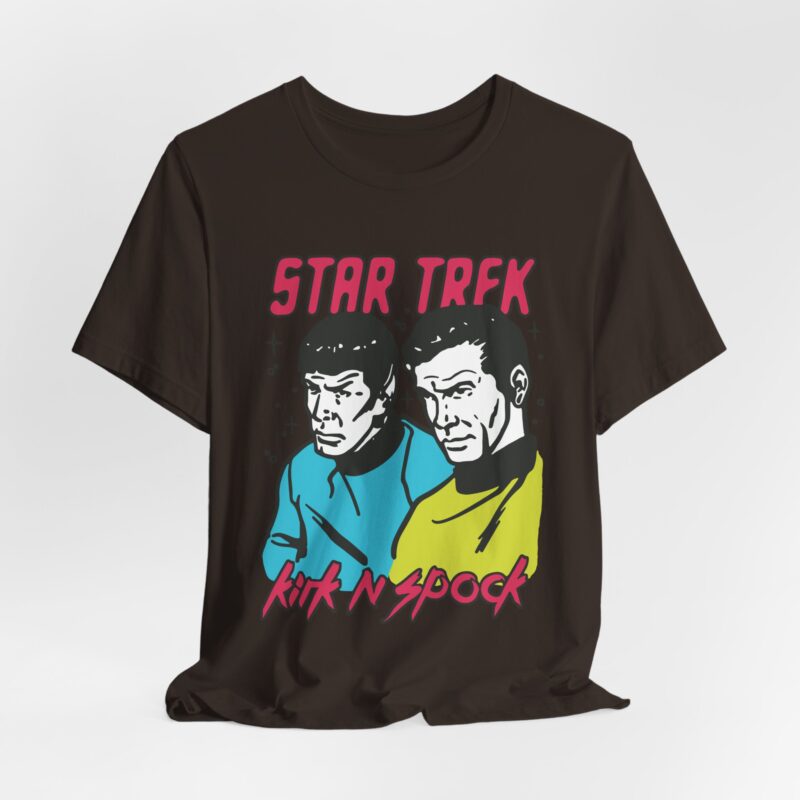 Kirk and Spock Star Trek Unisex Jersey Short Sleeve Tee. Star Trek Tee Gift Idea. - Image 4