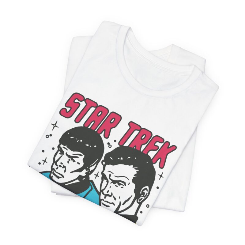 Kirk and Spock Star Trek Unisex Jersey Short Sleeve Tee. Star Trek Tee Gift Idea. - Image 3