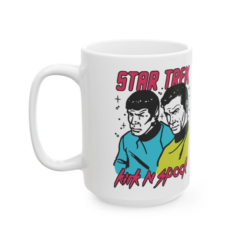 Kirk and Spock Star Trek Ceramic Mug, (11oz, 15oz). Star Trek Gift Ideas. - Image 11