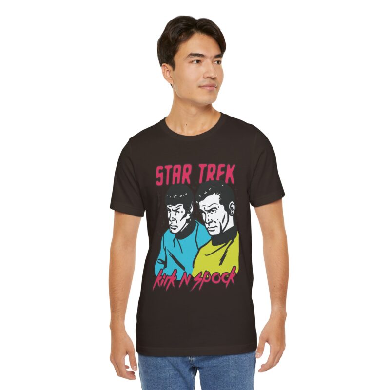 Kirk and Spock Star Trek Unisex Jersey Short Sleeve Tee. Star Trek Tee Gift Idea. - Image 6