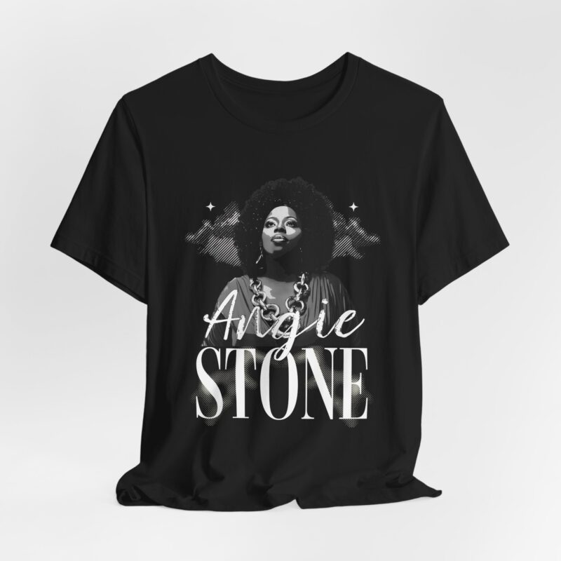 Angie Stone Tribute Unisex Tee, Soul Music R and B Shirt, Bella Canvas RIP Gift, Angie Stone Gift Ideas. Soul Music tee. - Image 2