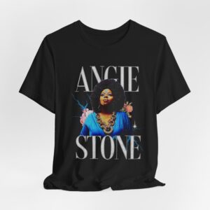Angie Stone T-shirt gift idea. Angie Stone Bella and Canva Tee. RIP Angie Stone.