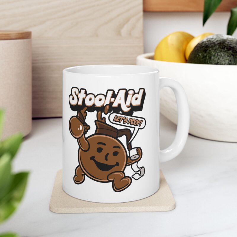 Funny Retro Kool-Aid Coffee Mug – 11oz & 15oz Options. Stool-Aid Coffee Mug Gift Idea.