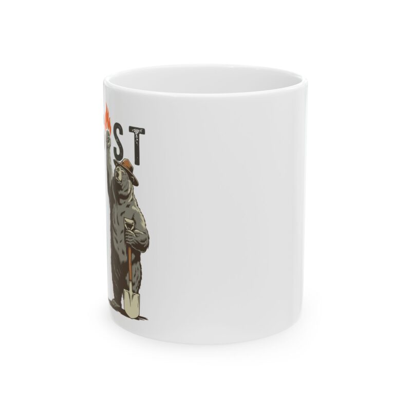 Funny Smokey The Bear Resist Protest 11 oz, 15 oz Coffee Mug - Image 2