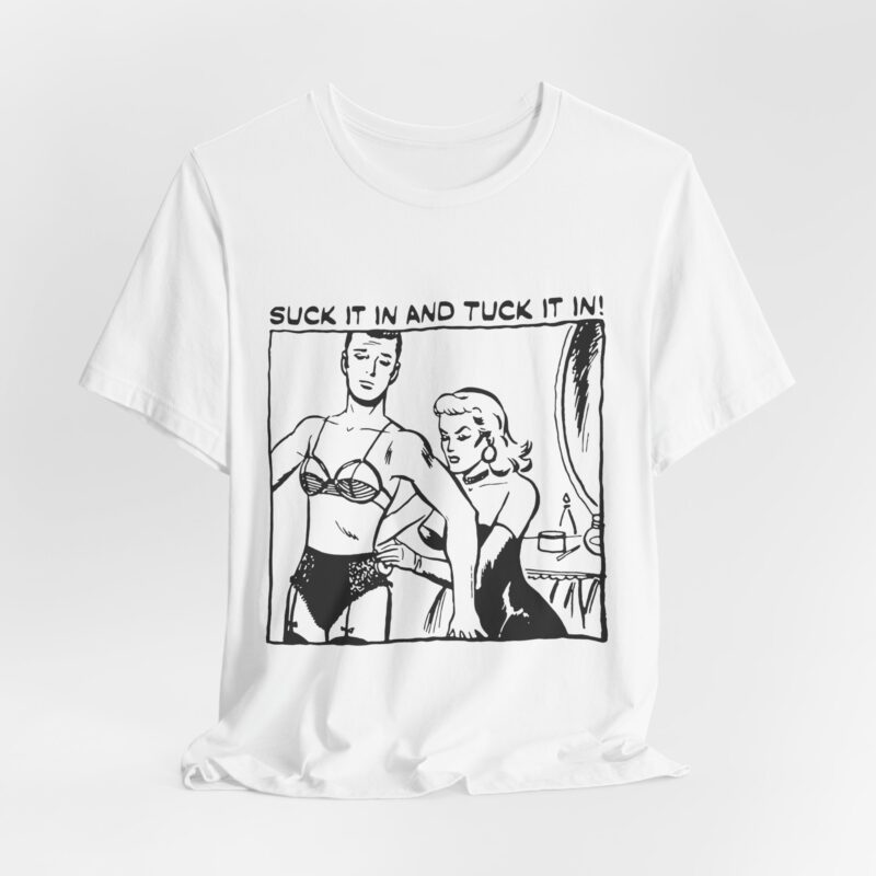 Cross Dressing couple Graphic Tee with Humor, Fun T-Shirt, Gift for Friends,LGBTQ+ Pride, Retro Vibes - Image 2