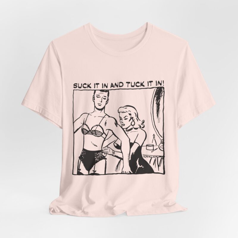 Cross Dressing couple Graphic Tee with Humor, Fun T-Shirt, Gift for Friends,LGBTQ+ Pride, Retro Vibes - Image 5